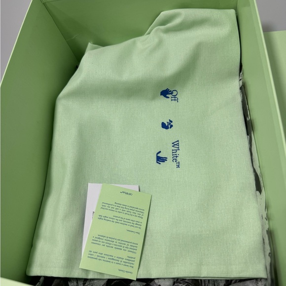 Off-White Out of Office Specials Sneakers Grey Croc Men’s Size 12 - Picture 7 of 9